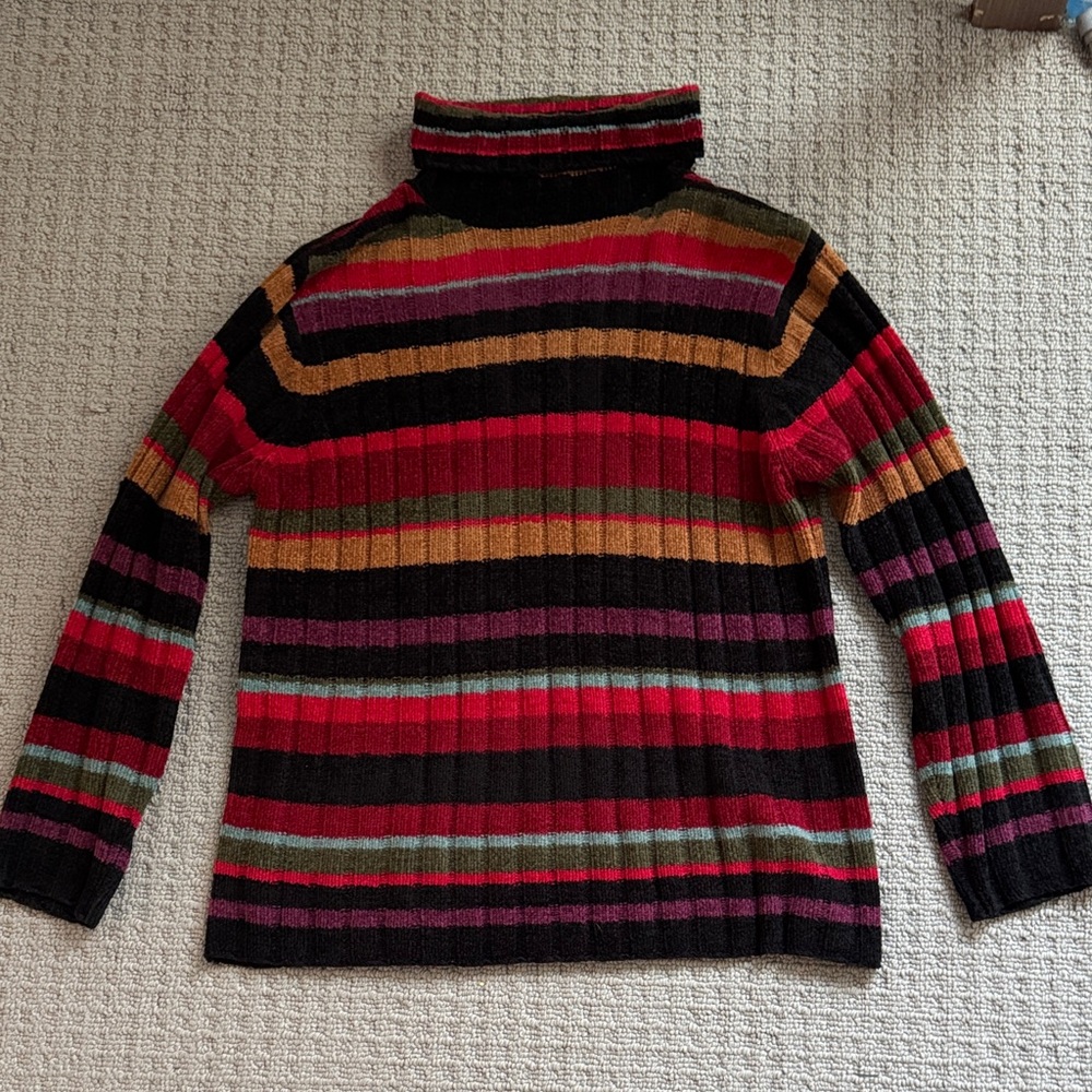 Vintage tiara international striped sweater
